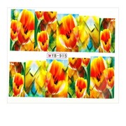 Naklejki wodne do paznokci arkusz 6,5 x 5,5 cm na 10 palców yb Nr 915 Allepaznokcie