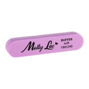 Polerka dwustronna Buffer mini prosta Soft 180/240 MollyLac 5 sztuk MollyLac