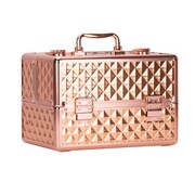 Kuferek kosmetyczny M na lakiery Diamond 3D rose golden okucia rose golden MollyLac