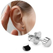 Kolczyki heart srebro Studex Plus Studex