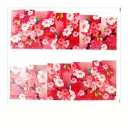 Naklejki wodne do paznokci arkusz 6,5 x 5,5 cm na 10 palców yb Nr 596 Allepaznokcie