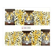 Naklejki wodne do paznokci arkusz 6,5 x 5,5 cm na 10 palców bn Nr 092 Allepaznokcie