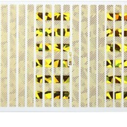 Naklejka do paznokci metaliczna złota 3d XL Nr SML 47 Allepaznokcie