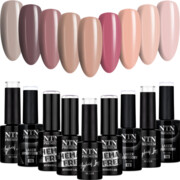 9x Lakier Hybrydowy NTN 5g Topless ZESTAW 9w1 NTN Premium