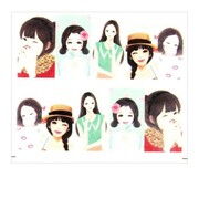 Naklejki wodne do paznokci arkusz 6,5 x 5,5cm na 10 palców yb Nr 939 Allepaznokcie