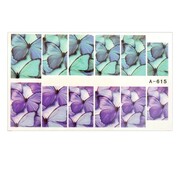 Naklejki wodne do paznokci arkusz 9 x 5,5 cm a Nr 615 Allepaznokcie