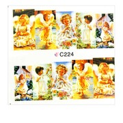 Naklejki wodne do paznokci anioł C-224 Allepaznokcie