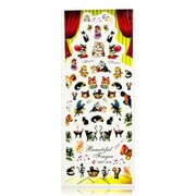 Naklejki wodne do paznokci arkusz 12,5 x 5,5 cm hot Nr 075 Allepaznokcie