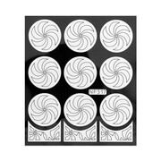 Naklejki do paznokci szablon do malowania wzorów białe Nr nf317 Allepaznokcie