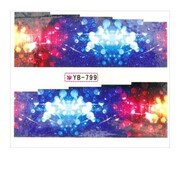 Naklejki wodne do paznokci arkusz 6,5 x 5,5 cm na 10 palców yb Nr 799 Allepaznokcie