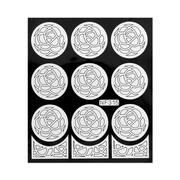 Naklejki do paznokci szablon do malowania wzorów białe Nr nf315 Allepaznokcie