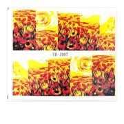 Naklejki wodne do paznokci arkusz 6,5 x 5,5 cm na 10 palców yb Nr 1007 Allepaznokcie