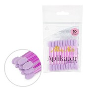 Aplikator pacynka do wcierania pyłków Molly Nails fioletowy 10 szt Molly Nails