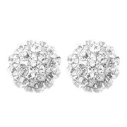 Kolczyki Studex System 75 kulka z kryształami 4,5mm srebrne 7522-0304 Studex