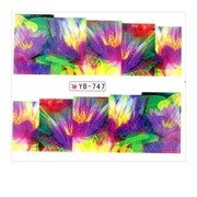 Naklejki wodne do paznokci arkusz 6,5 x 5,5 cm na 10 palców yb Nr 747 Allepaznokcie