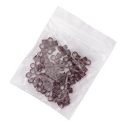 Mikroringi z silikonem do przedłużania włosów 4,5 mm kolor Nr 4 woreczek 100 szt Allepaznokcie
