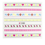 Naklejki wodne do paznokci wzory C-060 Allepaznokcie