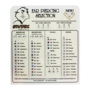 Wzornik kolczyków srebrnych z podstawką Studex Studex