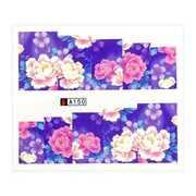 Naklejki wodne do paznokci arkusz 6,5 x 5,5 cm na 10 palców a Nr 150 Allepaznokcie