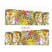 Naklejki wodne do paznokci arkusz 6,5 x 5,5 cm na 10 palców bn Nr 091 Allepaznokcie