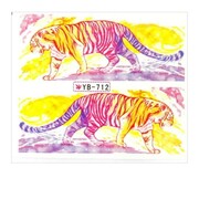 Naklejki wodne do paznokci arkusz 6,5 x 5,5 cm na 10 palców yb Nr 712 Allepaznokcie