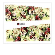 Naklejki wodne do paznokci arkusz 6,5 x 5,5 cm na 10 palców a Nr 086 Allepaznokcie