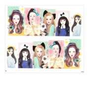 Naklejki wodne do paznokci arkusz 6,5 x 5,5cm na 10 palców yb Nr 940 Allepaznokcie