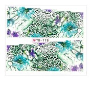 Naklejki wodne do paznokci arkusz 6,5 x 5,5 cm na 10 palców yb Nr 719 Allepaznokcie