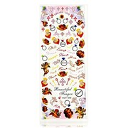 Naklejki wodne do paznokci arkusz 12,5 x 5,5 cm hot Nr 058 Allepaznokcie