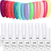 14x Lakier Hybrydowy ALLELAC 6g Rosie Beauty Spring Vibes ZESTAW Wiosenny 14w1