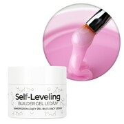 Budujący żel samopoziomujący twardy średniogęsty builder gel self leveling NTN Premium Soft Pink HEMA/Di-HEMA Free 50 g NTN Premium