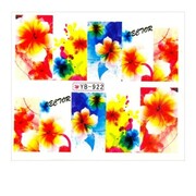 Naklejki wodne do paznokci arkusz 6,5 x 5,5 cm na 10 palców yb Nr 922 Allepaznokcie