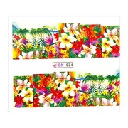 Naklejki wodne do paznokci arkusz 6,5 x 5,5 cm na 10 palców bn Nr 024 Allepaznokcie