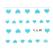Naklejki wodne do paznokci arkusz 6,5 x 5,5 cm na 10 palców bn Nr 059 Allepaznokcie