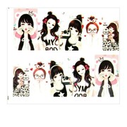 Naklejki wodne do paznokci arkusz 6,5 x 5,5cm na 10 palców yb Nr 946 Allepaznokcie