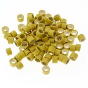 Mikroringi z silikonem do przedłużania włosów 4,5 mm kolor Nr 8 woreczek 100 szt Allepaznokcie