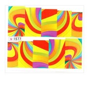 Naklejki wodne do paznokci arkusz 6,5 x 5,5 cm na 10 palców Nr 1577 Allepaznokcie