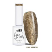 Lakier hybrydowy LED/UV Gel Polish AlleLac x Rosie Beauty Dark Gold HEMA/Di-HEMA Free 6g AlleLac