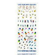 Naklejki wodne do paznokci arkusz 12,7 x 5,5 cm hot Nr 261 Allepaznokcie