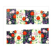 Naklejki wodne do paznokci arkusz 6,5 x 5,5 cm na 10 palców bn Nr 061 Allepaznokcie