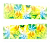 Naklejki wodne do paznokci arkusz 6,5 x 5,5 cm na 10 palców yb Nr 750 Allepaznokcie