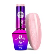 Lakier hybrydowy LED/UV Gel Polish MollyLac Sparkling French Nr 703 Glowing empire HEMA/Di-HEMA Free 10 g MollyLac