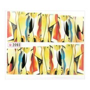 Naklejki wodne do paznokci arkusz 6,5 x 5,5 cm na 10 palców yb Nr 2093 Allepaznokcie