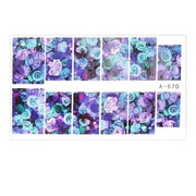 Naklejki wodne do paznokci arkusz 9 x 5,5 cm a Nr 670 Allepaznokcie