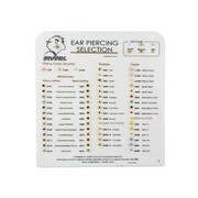 Wzornik kolczyków złotych bez podstawki Studex Studex