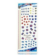 Naklejki wodne do paznokci arkusz 12,7 x 5,5 cm hot Nr 327 Allepaznokcie