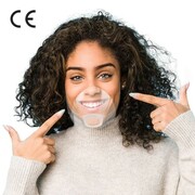 Przyłbica mini osłonka kosmetyczna na usta i nos Mouth Shield przezroczysta maseczka nieparująca 5 sztuk S/M Cerkamed