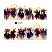 Naklejki wodne do paznokci arkusz 6,5 x 5,5 cm na 10 palców a Nr 057 Allepaznokcie