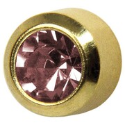 Kolczyki aleksandryt w oprawie pełnej złote r Studex Plus Studex