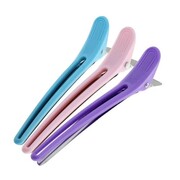 Klipsy do włosów plastik metal 3 kolory komplet 12 szt Allepaznokcie